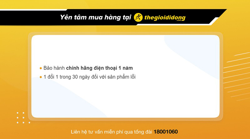 Chính sách bảo hành khi mua điện thoại tại Thế Giới Di Động